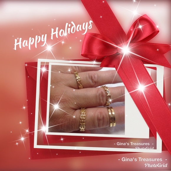 4 pcs set of Gold rings - Picture 6 of 6